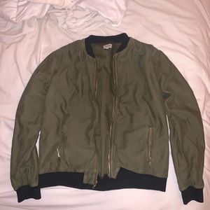 Olive Bomber Jacket